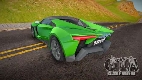 W Motors Fenyr Supersport (R PROJECT) para GTA San Andreas