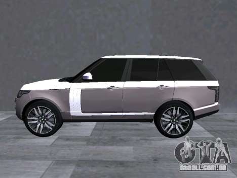 Range Rover SVAutobiography para GTA San Andreas