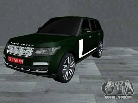 Range Rover SVAutobiography para GTA San Andreas