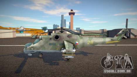 Mi-35 Hind (with Woodland camouflage) para GTA San Andreas