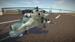 Mi-35 Hind (with Woodland camouflage) para GTA San Andreas