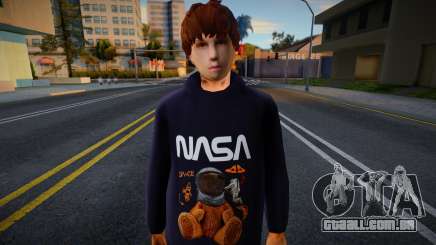 Whiteboy in NASA Hoodie para GTA San Andreas