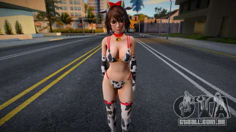 DOAXVV Tsukushi - Momo Bikini para GTA San Andreas