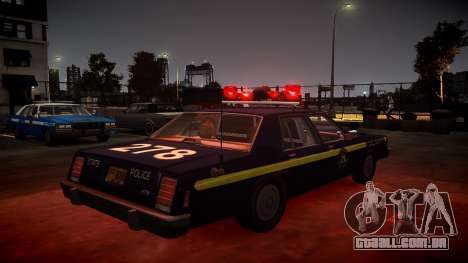 Ford LTD Crown Victoria 1987 NY State Police para GTA 4