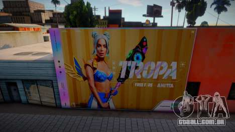 Anitta Free Fire Mural para GTA San Andreas