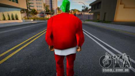 Red Fam 1 With Green Bandana para GTA San Andreas