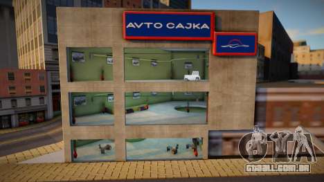 Avto Cajka Automobile Dealership LQ para GTA San Andreas
