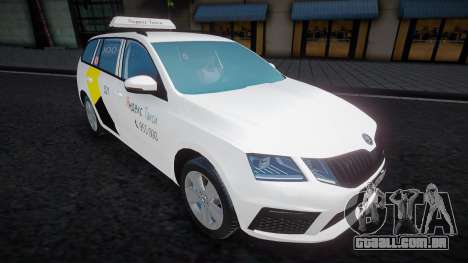 Táxi Skoda Octavia VRS Yandex para GTA San Andreas