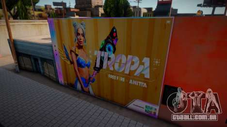 Anitta Free Fire Mural para GTA San Andreas