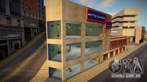 Avto Cajka Automobile Dealership HQ para GTA San Andreas