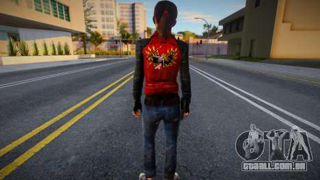 Zoe em roupas vermelhas de Left 4 Dead para GTA San Andreas