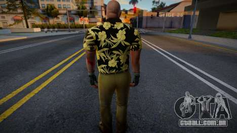Treinador de Left 4 Morto com uma camisa havaian para GTA San Andreas