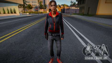 Zoe em preto e vermelho de Left 4 Dead para GTA San Andreas