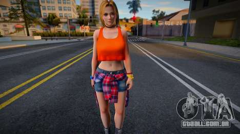 DOA Tina Armstrong - Costume 5 DOA6 v1 para GTA San Andreas