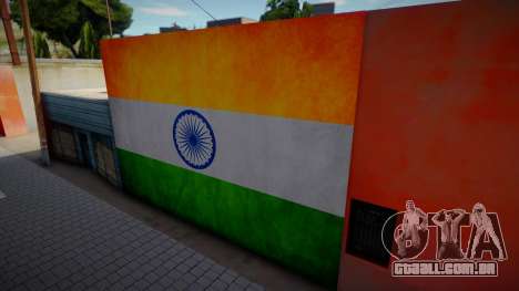 Indian Flag Wallgraffiti para GTA San Andreas
