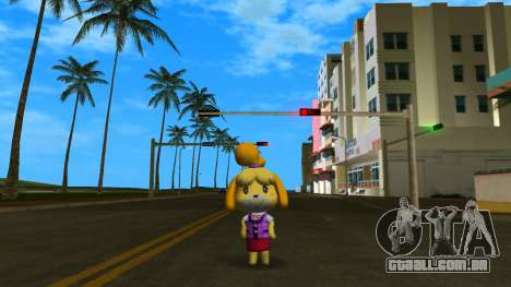 Isabelle from Animal Crossing (Purple) para GTA Vice City