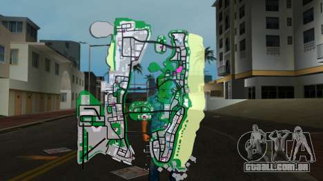 Mapa no jogo para GTA Vice City