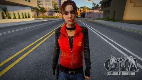 Zoe em roupas vermelhas de Left 4 Dead para GTA San Andreas