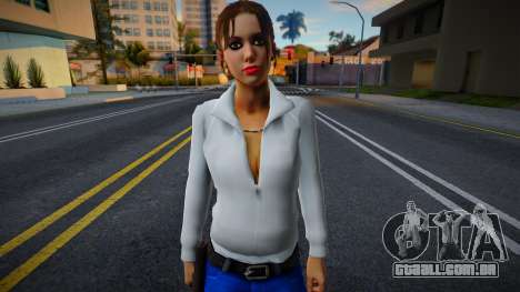 Zoe (Jaqueta Branca e Jeans) de Left 4 Dead para GTA San Andreas