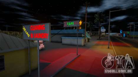 Retextura em estilo neon da vila de Fort-Carson para GTA San Andreas