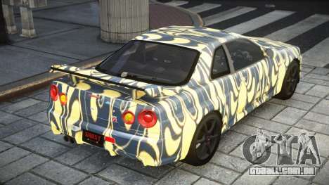 Nissan Skyline GT-R BNR34 S8 para GTA 4