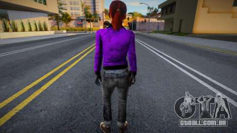 Zoe (Couro Roxo) de Left 4 Dead para GTA San Andreas