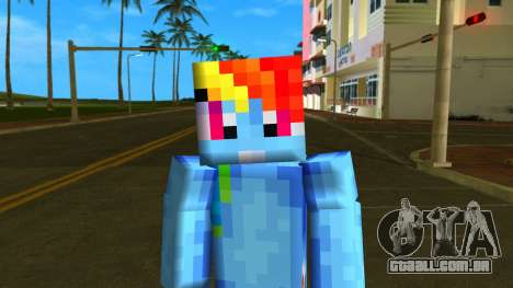 Steve Body Rainbow Dash para GTA Vice City