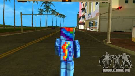 Steve Body Rainbow Dash para GTA Vice City