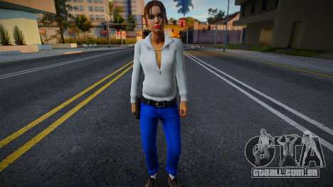 Zoe (Jaqueta Branca e Jeans) de Left 4 Dead para GTA San Andreas