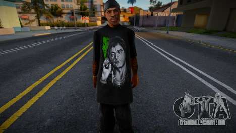Gângster de camiseta para GTA San Andreas