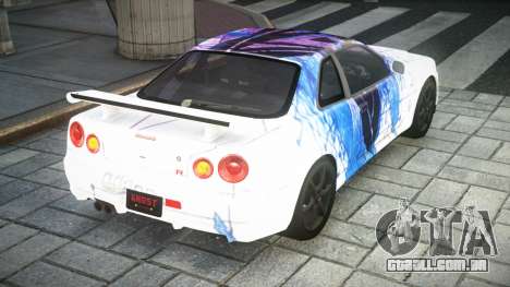 Nissan Skyline GT-R BNR34 S2 para GTA 4