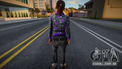 Zoe (Casaco Rosa Roxo) de Left 4 Dead para GTA San Andreas