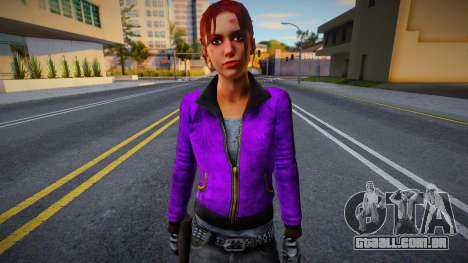 Zoe (Couro Roxo) de Left 4 Dead para GTA San Andreas