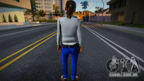 Zoe (Jaqueta Branca e Jeans) de Left 4 Dead para GTA San Andreas