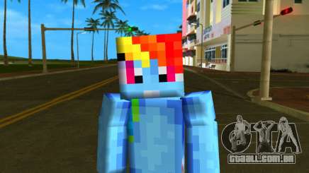 Steve Body Rainbow Dash para GTA Vice City