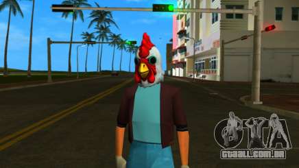 Tommy em uma máscara de galo de Manhunt para GTA Vice City