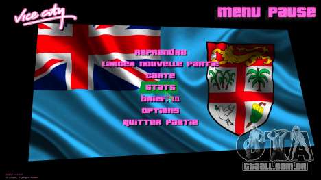 Fiji Flag Menu Background para GTA Vice City