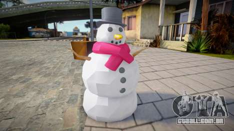 Boneco de neve em vez de hidrante para GTA San Andreas