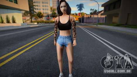 Garota de shorts v1 para GTA San Andreas