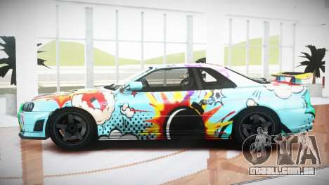 Nissan Skyline R34 GT-R V-Spec S7 para GTA 4