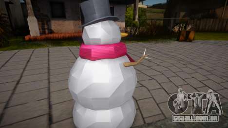 Boneco de neve em vez de hidrante para GTA San Andreas