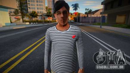 Um cara de moletom listrado para GTA San Andreas