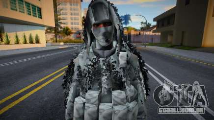 Atirador em camuflagem de inverno para GTA San Andreas