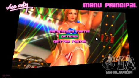 Tina Armstrong from DOA Menu para GTA Vice City