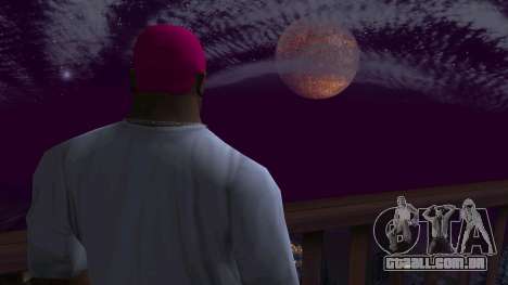 Planeta em vez de lua v7 para GTA San Andreas