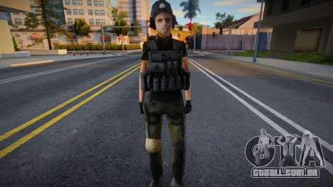 Soldado da menina para GTA San Andreas