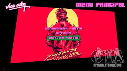 Hotline Miami Menu HD v11 para GTA Vice City