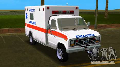 Ford E-350 82 Ambulance para GTA Vice City