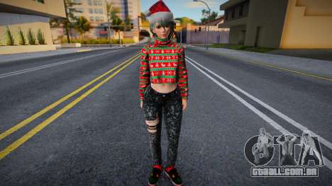 DOAXFC Tamaki - FC Crop Sweater Xmas v1 para GTA San Andreas