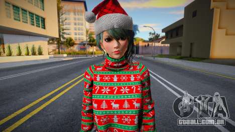 DOAXFC Tamaki - FC Crop Sweater Xmas v1 para GTA San Andreas